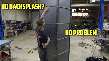 Making a Custom Large Backsplash From Scratch  | Lion Lathe Restoration