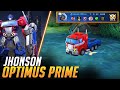 OPTIMUS PRIME MADE JOHNSON SUPER TANKY | MOBILE LEGENDS BANG BANG