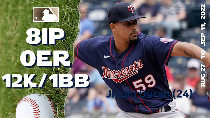 Jhoan Duran | Aug 27 ~ Sep 11, 2022 | MLB highlights