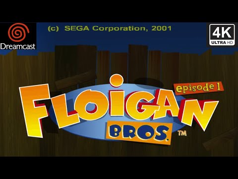 Floigan Bros. Episode 1 | Dreamcast Exclusive | 4K60 16:9 | Longplay Full Game Walkthrough