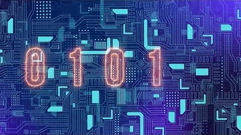 Binary Code 4K Long Loop Motion Background ( No Copyright)