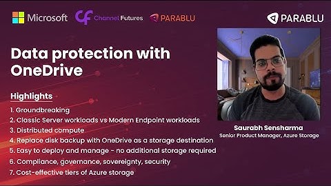 Best Data protection with OneDrive - Parablu