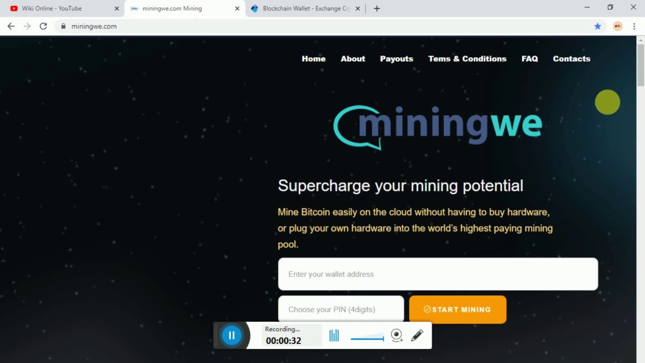 free bitcoin mining without investment 2020 low withdrawal