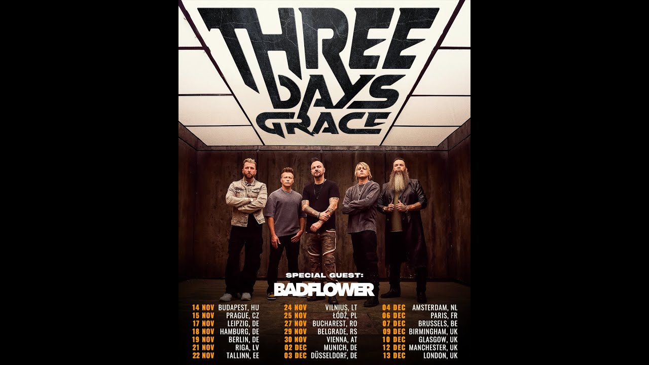 Three Days Grace @ Mitsubishi Electric Halle, Düsseldorf (03.12.2025) (Snippets)