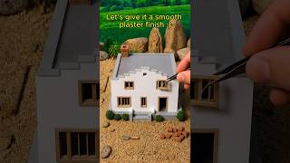 Real Cement &amp; Bricks Became a Tiny Dream House 😳🏠 #miniature  #architecture  #diy  #shortstory