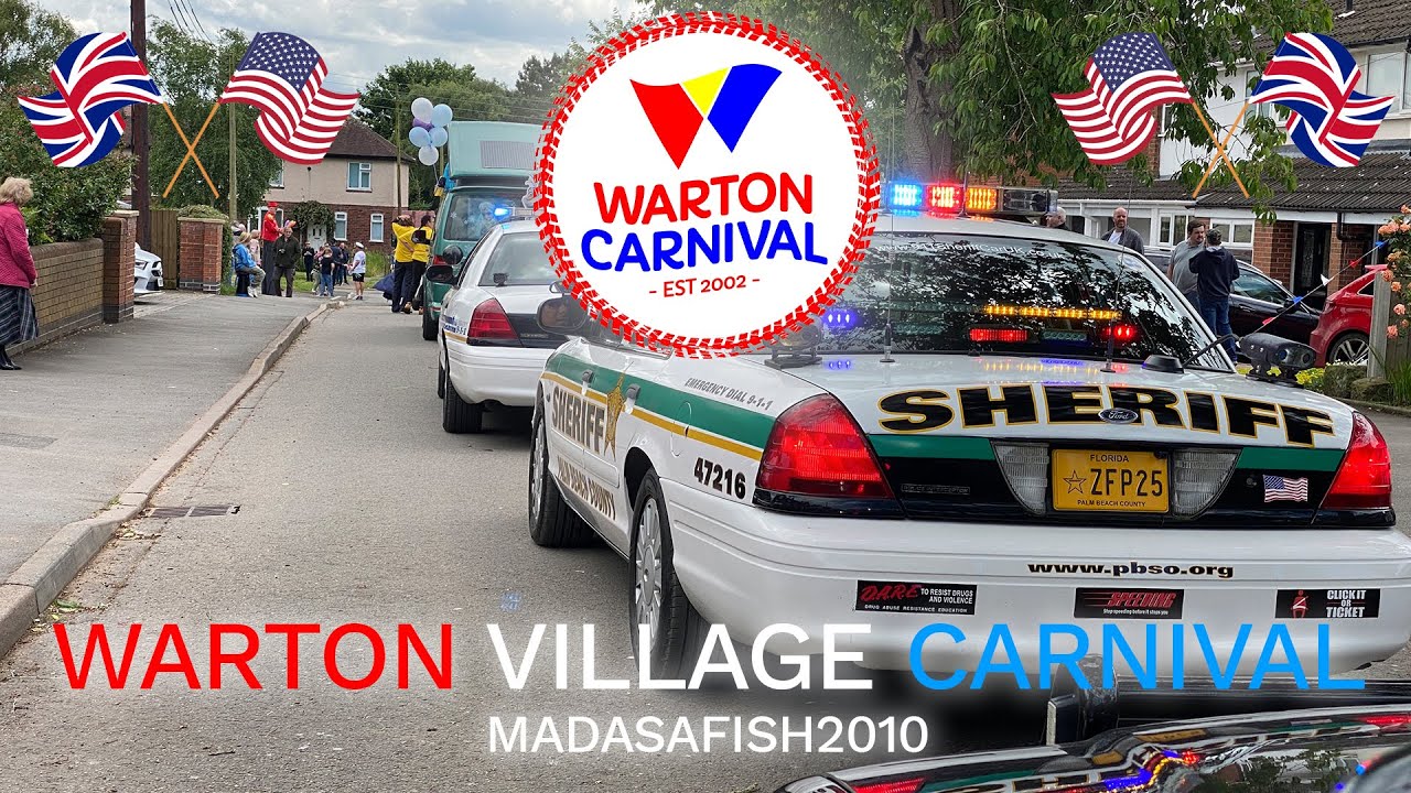 Warton Carnival Parade 2024 - (5) American Police Cars in the UK