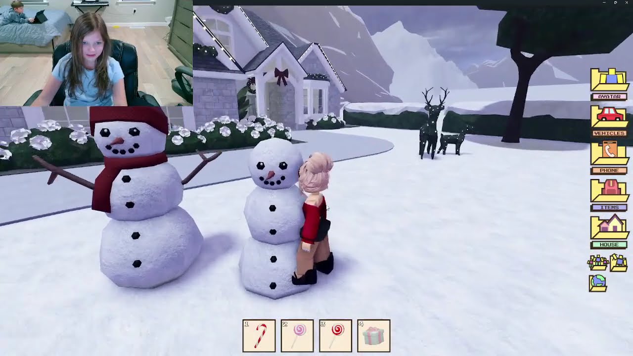 Декорирование дома и катание на коньках на Берри-авеню | Семейная ролевая игра *ROBLOX