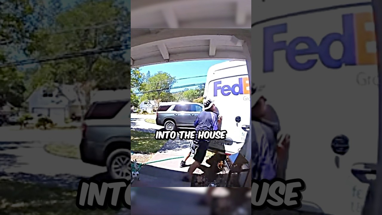 Водитель FedEx попал в аварию ДВАЖДЫ за 5 минут!