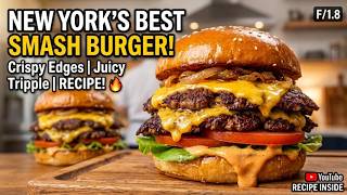 Best Smash Burger Recipe Ever | Crispy Edges & Melted Cheddar Cheese