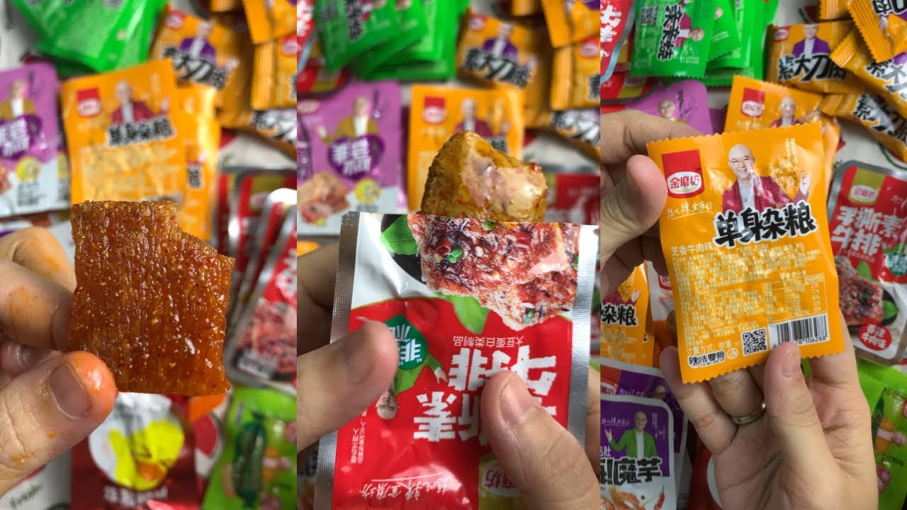 đồ ăn vặt đóng gói hàn quốc Update TỔNG HỢP TIKTOK Ăn thử đồ ăn nội địa Trung Quốc có ngon không?