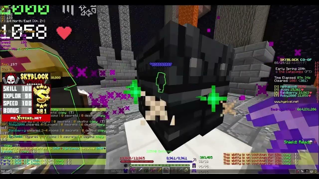 Handle Drop (44 F7 Runs) Hypixel Skyblock YouTube