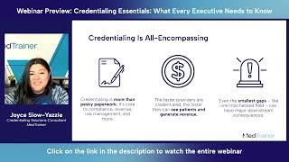 Credentialing is All-Encompassing