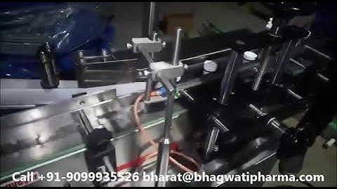 Small HDPE Bottle Automatic Wrap Around Sticker Labeling Machine (Stepper Model)