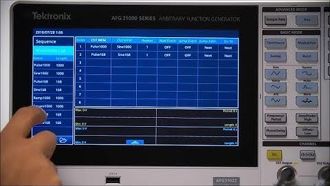 Tektronix AWG31000 Arbitrary Function Generator - High-fidelity signals with advanced mode