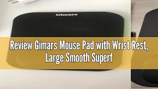 Review Gimars Mouse Pad with Wrist Rest, Large Smooth Superfine Fibre Memory Foam Ergonomic Mouse Pa