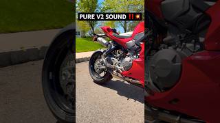 Headphones ON 🎧 Panigale V2S Startup Sound 🔥 #ducati #superbike #italianbike #panigalev2 #shorts