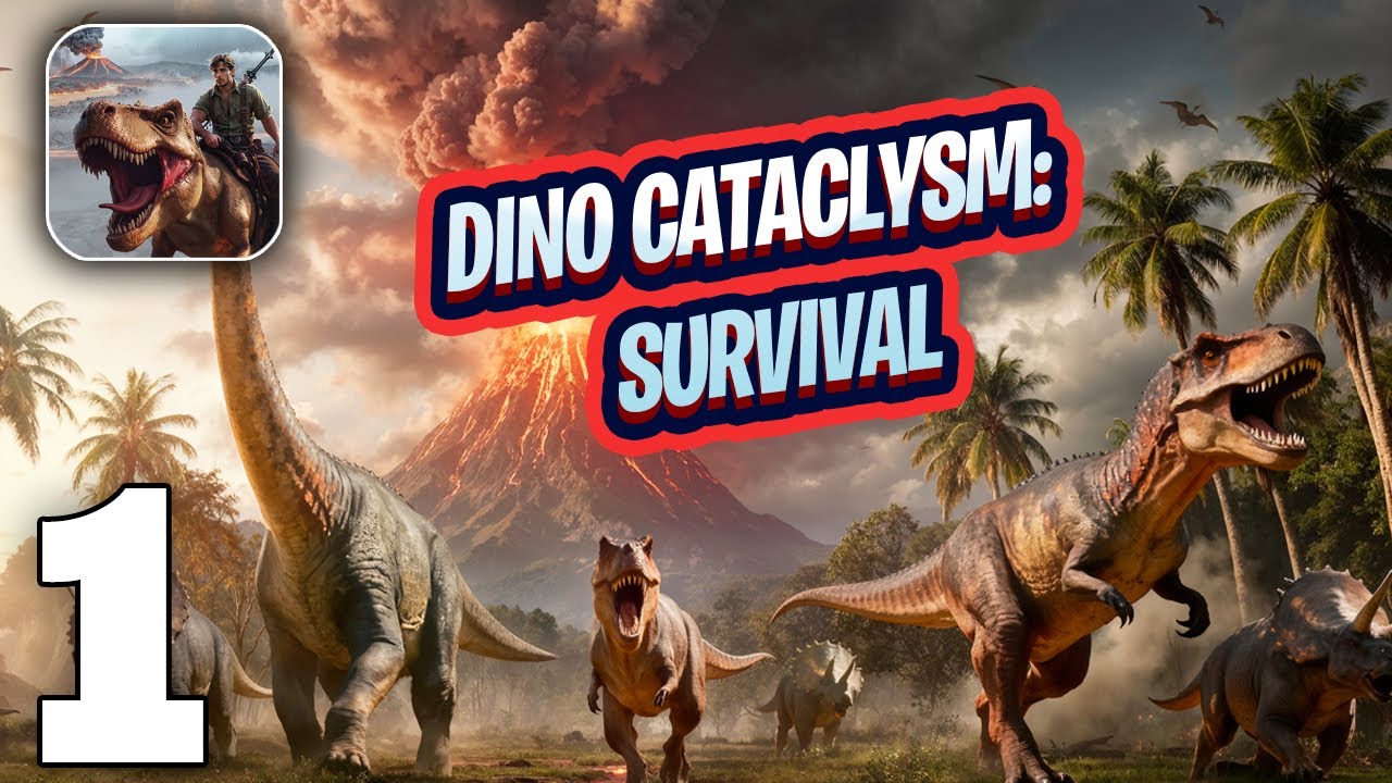 Dino Cataclysm: Survival Gameplay Walkthrough Part 1 (iOS, Android)