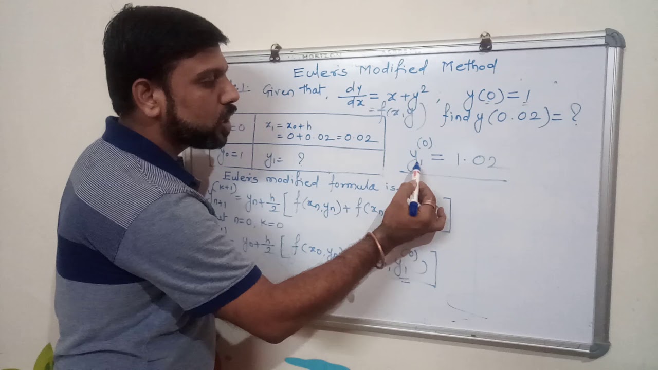 #EulersModifiedmethod Euler's Modified method #Numericalmethod - YouTube