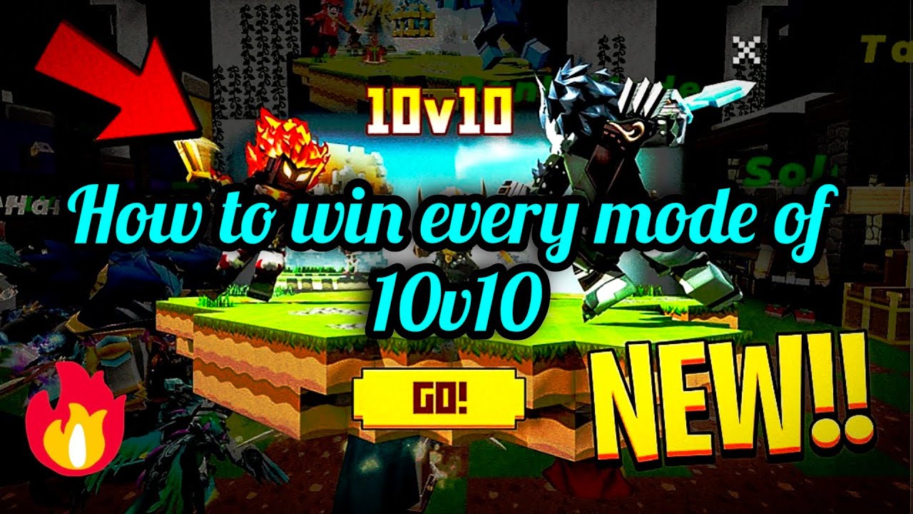 How to win every mode of new 10v10 in blockman go bedwars - YouTube