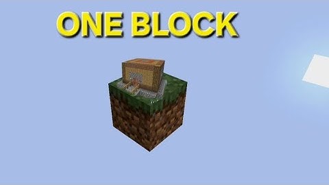 Building my first house in one block | Minecraft One Block | 