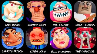 GREAT SCHOOL BREAKOUT, STINKY DETENTION, GRUMPY GRAN, ESCAPE ROBLOX GAME BABY BODY VIL GRANDMA