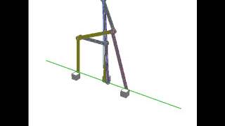 Linkage to draw two perpendicular straight lines 1