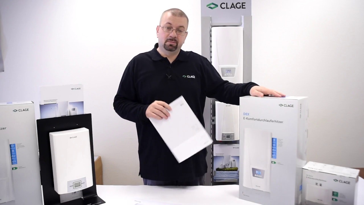 Обзор проточного однофазного водонагревателя CLAGE DEX 12
