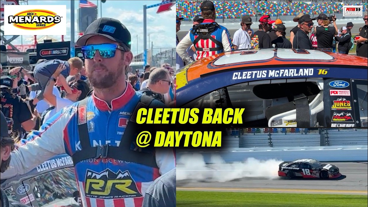 Cleetus McFarland Takes on Daytona ARCA Again - Behind the Scenes Look ...