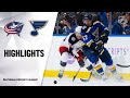 NHL Highlights | Blue Jackets @ Blues 11/01/19