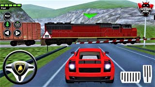 Driving Academy: India 3D / Red Lamborghini at Rail Road Crossing / Android & iOS Gameplay HD #28 screenshot 5