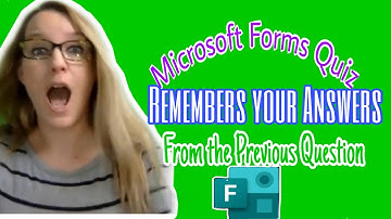 Microsoft Forms Quiz remembers your options from the previous question