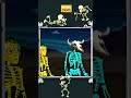 💀โครงกระดูกผีสองตัวขับรถบัส #shorts #spooky #halloween #kidssong #teeheetownthai