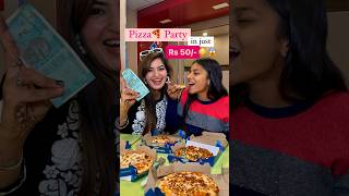 Domino’s Pizza🍕 Party in just Rs50/-😱😳-@JagritiVishaliShorts @dominos #pizza #trending #ytshorts