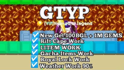 🎖️NEW! PRIVATE SERVER GROWTOPIA | ☑️ NEW GET 100BGL + 1M GEMS 💎 | ROYAL LOCK WORK 😱 | GTYP