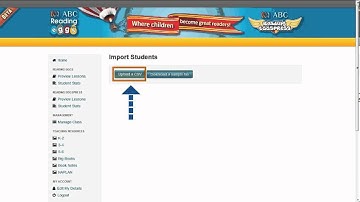 READING EGGS - How to Upload a List of Students