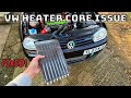 Replacing damaged leaking heater core vw golf mk4 heater core