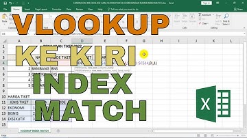 Cara VLOOKUP Data ke Kiri dengan Rumus Index Match | Tutorial Excel Pemula