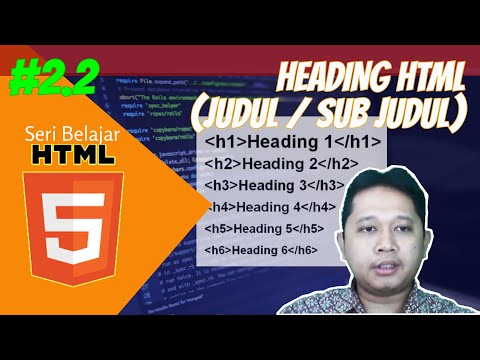 Video: Bagaimana cara membuat judul dalam HTML?