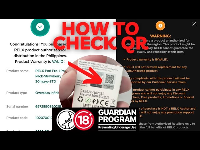 relx pod qr code Blog :: How to identify genuine and fake Relx cartridges and Relx pod  system starter kit main image 1