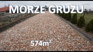 Jak tanio utwardzić 574m2  podjazdu ‍♂ Morze gruzu  #brukarzbydgoszcz #gehl4625 #zróbtosam