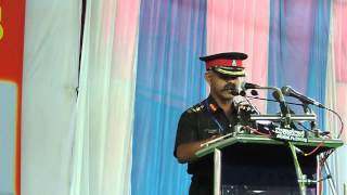 Sainik School Bijapur- GJ, Col R Balaji welcoming the guests