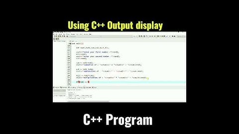 C++ Using Operator and Number || Speed coding short video #coding #short #codecamp #C++
