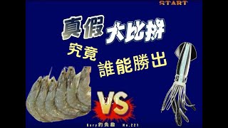 船釣一支釣之死蝦VS假餌........究竟誰能勝出?