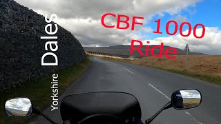 CBF1000 2 up riding in the Dales