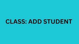 ADD STUDENT ON SCHOOLRIPE