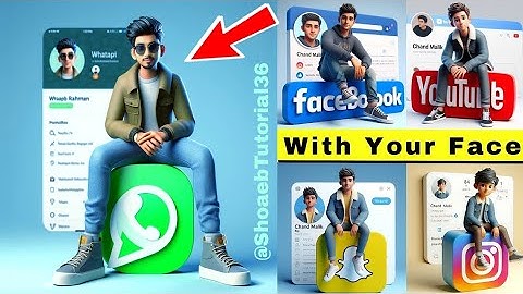 How to create 3D AI Social media boy Images | Ai Portraits Trend 2024 | bing image creator tutorial