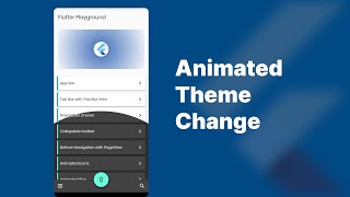 Telegram like animated theme change in #Flutter app screenshot 3