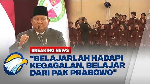 BREAKING NEWS - Momen Prabowo Nyanyikan “Kasih Ibu” Bareng Wisudawan UKRI