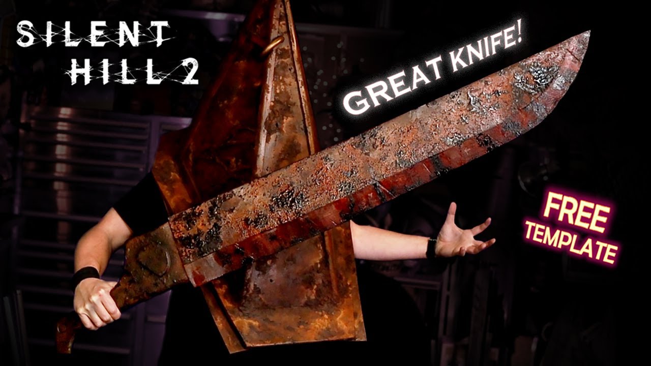 Как сделать большой нож Пирамидоголового из Silent Hill 2 — бесплатные шаблоны для косплея из EVA...