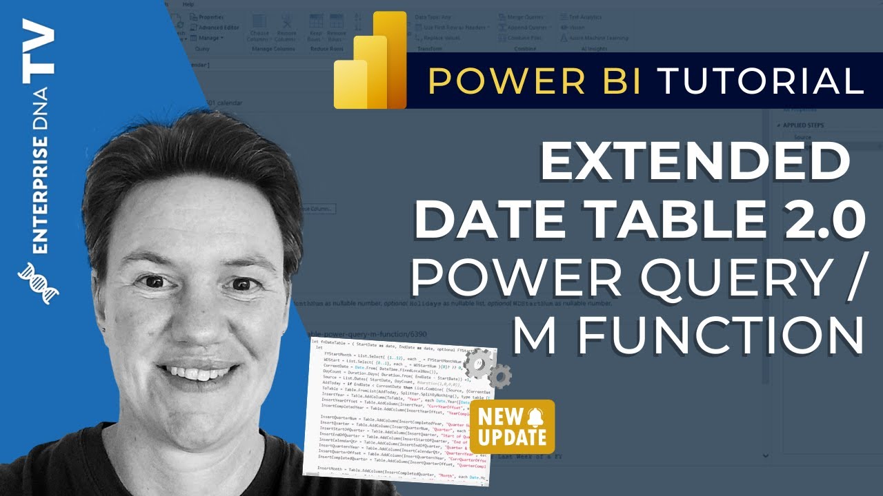 Introducing The Extended Date Table 2 0 Power Query M Function YouTube